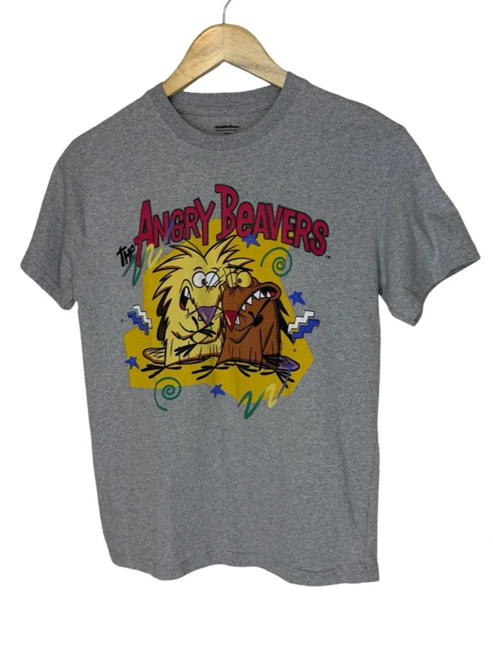 The Angry Beavers Graphic Tee - Gray vintage small Nickelodeon